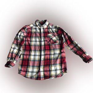Tommy Hilfiger Boys Flannel Plaid Button Down Shirt